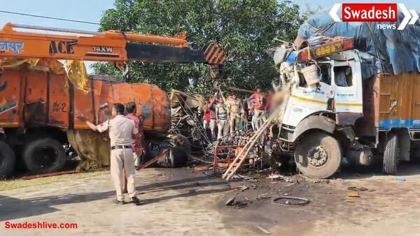 सूरजपुर ब्रेकिंग: दो ट्रकों की आमने-सामने टक्कर, 2 की मौत, 2 घायल