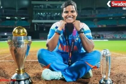 विश्व कप विजेता दीप्ति शर्मा का आगरा में 10 किलोमीटर लंबा रोड शो