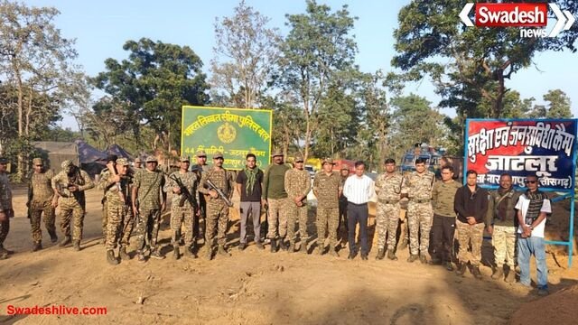 नारायणपुर में जाटलूर में नया सुरक्षा एवं जन सुविधा कैंप