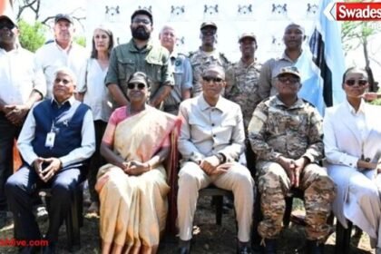 बोत्सवाना ने राष्ट्रपति मुर्मू को सौंपे आठ चीते, क्वारंटीन के बाद भारत लाए जाएंगे