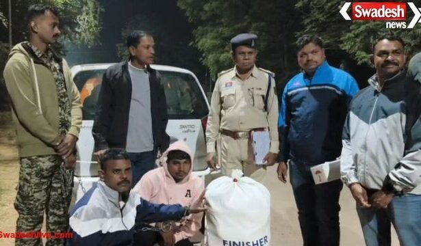 फिंगेश्वर पुलिस ने गांजा तस्करी में दो युवकों को किया गिरफ्तार