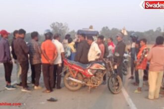 NH-130 लहपटरा में इनोवा क्रिस्टा की ठोकर से बाइक सवार की मौत