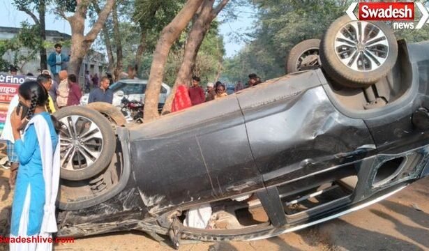 पेंड्रा: तेज रफ्तार का कहर, कार भीड़ में घुसी एक की मौत, कई घायल