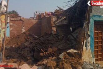 दुर्ग जिले के धमधा में बड़ा हादसा: मकान की नींव खुदाई के दौरान दीवार गिरी, दो मजदूरों की मौत
