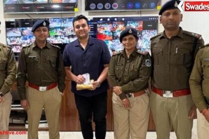 ग्वालियर में सर्राफा कारोबारी का थैला बरामद, पुलिस ने लौटाए गहने और नकदी