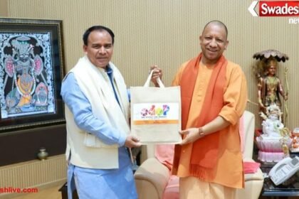 लखनऊ: उत्तराखंड सरकार के कैबिनेट मंत्री डॉ. धनसिंह रावत ने CM योगी से की मुलाकात