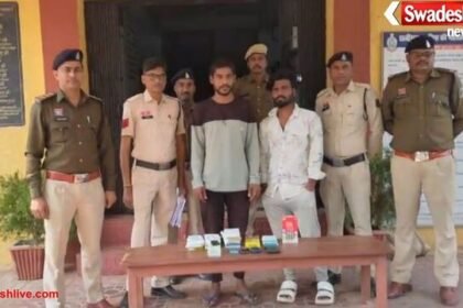 धमतरी: मोबाइल दुकान में चोरी करने वाले तीन चोर गिरफ्तार, चोरी का सामान बरामद