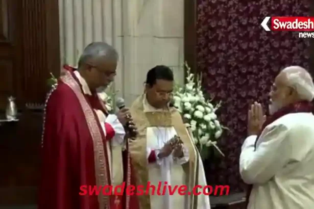 Christmas 2025 pm modi reached cathedral church