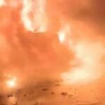 ग्वालियर में इलेक्ट्रॉनिक गोदाम में भीषण आग