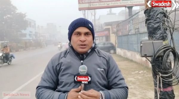 Dense fog engulfs Moradabad for the second day, bringing traffic to a standstill