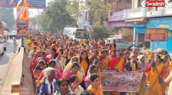 Unnao: Tulsi Pujan Yatra, 51 thousand plants distributed, message of environmental protection