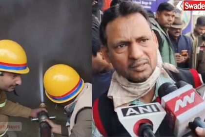 A short circuit caused a massive fire in a tailor shop in Moradabad, causing losses worth lakhs.