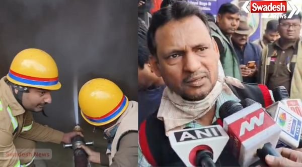 A short circuit caused a massive fire in a tailor shop in Moradabad, causing losses worth lakhs.