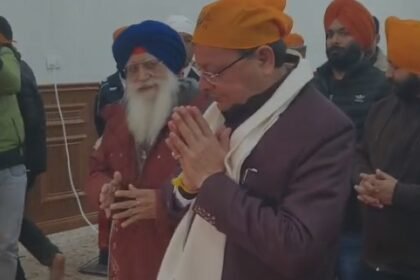 Uttarakhand cm dhami gurudwara swadesh news