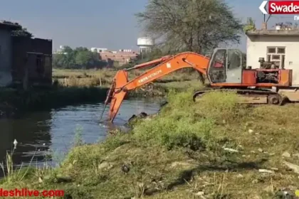 डबरा में रामगढ़ नाले की सफाई अभियान शुरू, वार्डवासियों ने जताई राहत