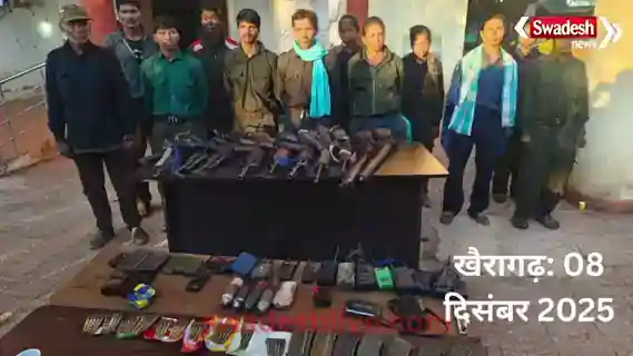 Chhattisgarh-Madhya Pradesh-Maharashtra zone close to Naxal-free: Naxal commander Ramdher, carrying a bounty of Rs 1 crore, surrenders along with 11 associates today.