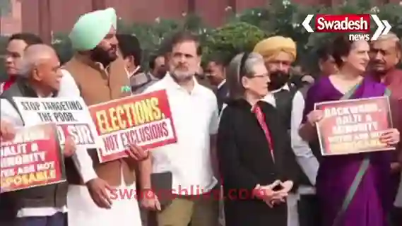 opposition-protest-sir-lok-sabha-hangama-2025