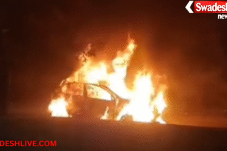 Car fire accident