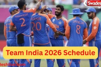 Team India 2026 Schedule