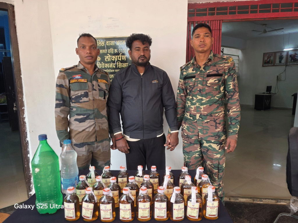 Illegal Iiquor Raid Pakhanjur