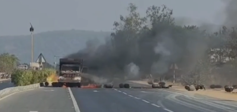 Mahasamund gas cylinder fire