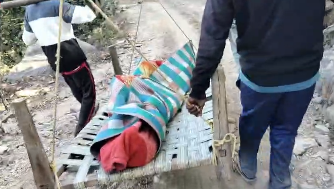 Surguja body carried on cot