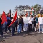Labour Law Protest in Bhilai: BSP unions stage a strong demonstration at Murgha Chowk
