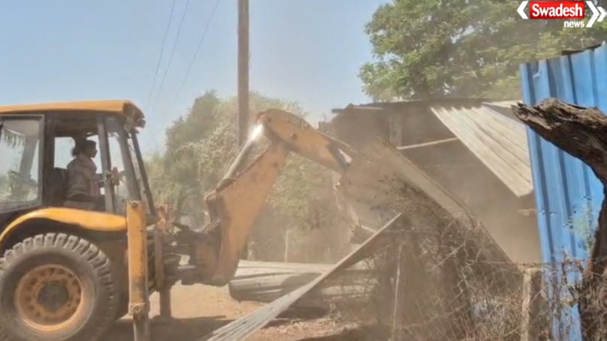 Durg Bulldozer Action