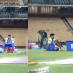 MS Dhoni training session