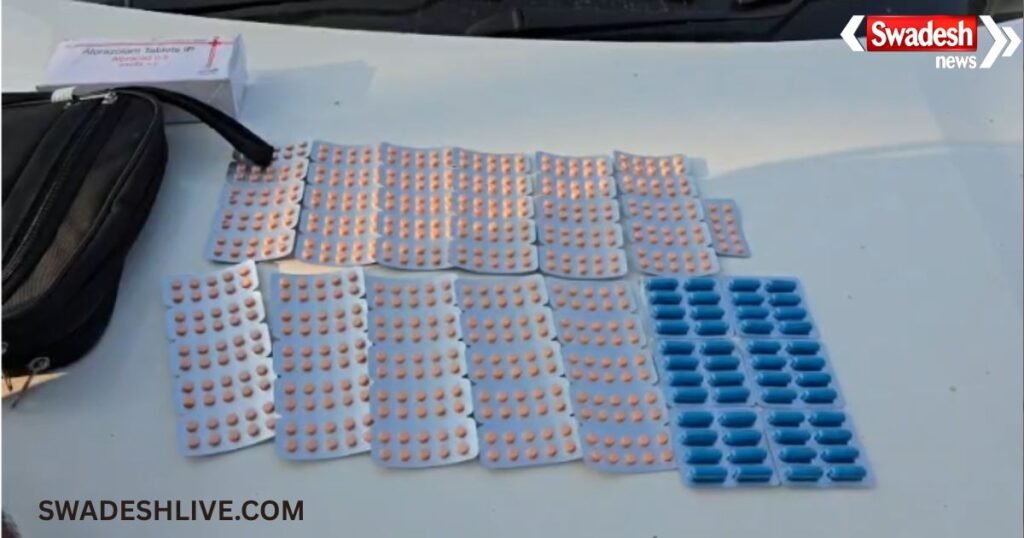 Drug Trafficking: Vishrampur Tehsil peon arrested for selling narcotic tablets in a luxury car