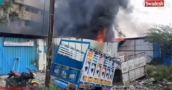 Indore garage fire