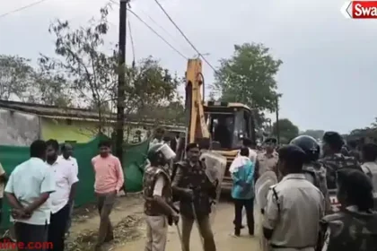 Ambikapur bulldozer action