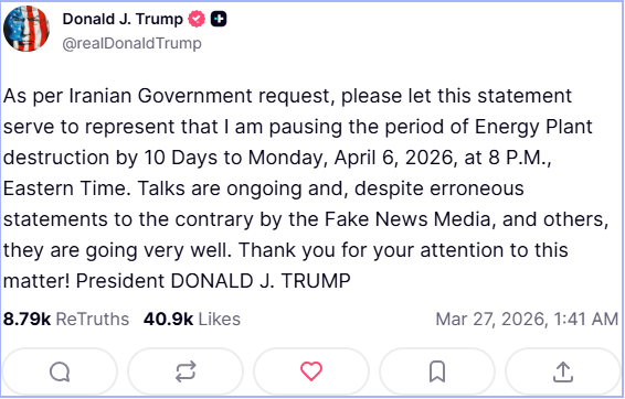 Trump halts Iran strikes