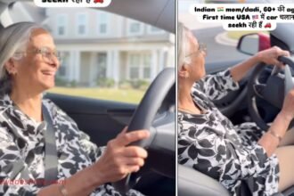 DesiDadi ViralVideo driving in usa-60-age
