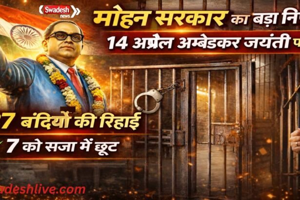 AmbedkarJayanti mp home department 87 prisoners release