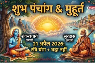 Shubh Muhurat 21 April 2026 ravi yoga