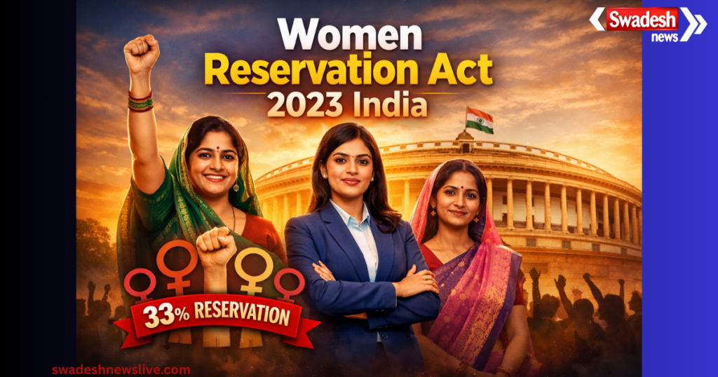 https://swadeshlive.com/women-reservation-act-2023-india-implemented/