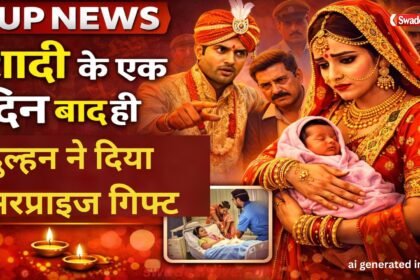 UP News bride-gives-birth-after marriage