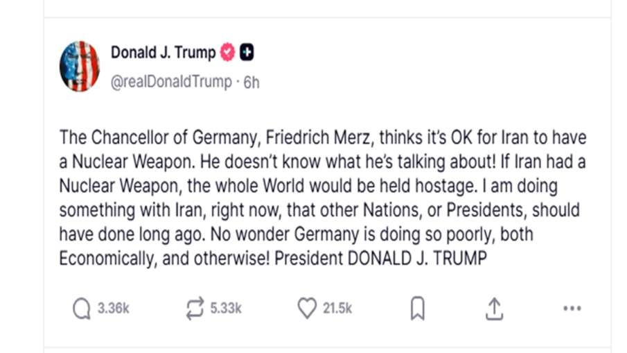 Trump on Germany