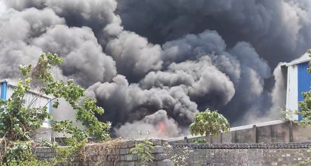 Plastic Factory Fire