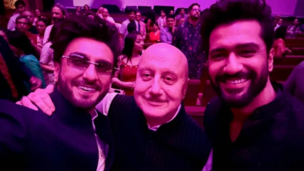 Anupam Kher with Ranveer Vicky