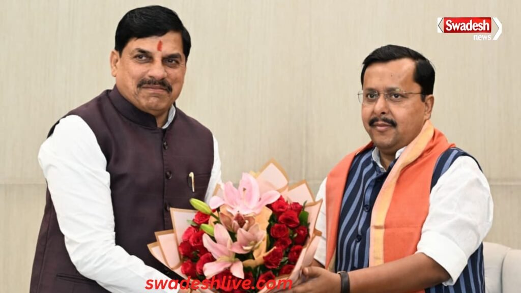 CM Delhi Visit mohan-yadav-meets-bjp-president