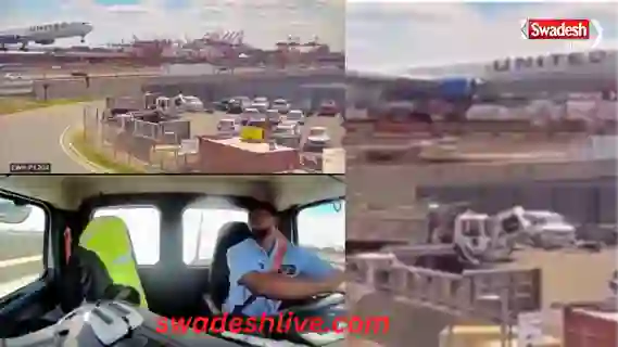 Viral Video plane-hits-truck-new-jersey