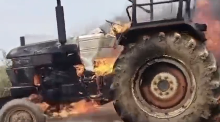 Tractor Fire Incident