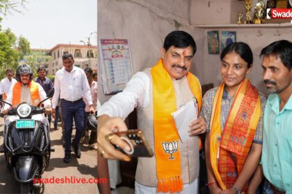 CM Dr.Yadav EV Ride reaches bhim nagar