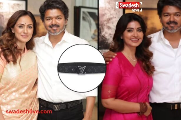 CM Vijay Belt Price luxury vuitton thalapathy style