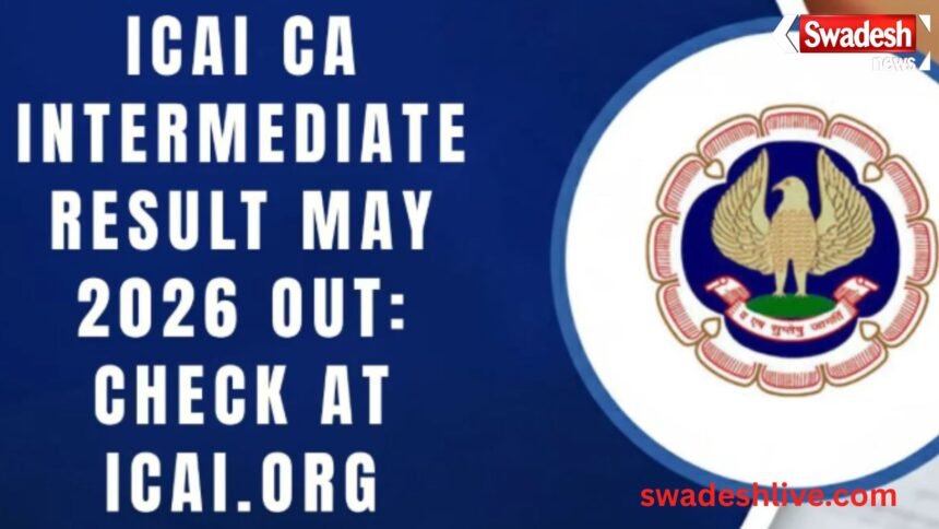 ICAI CA Intermediate Result 2026 declared scorecard