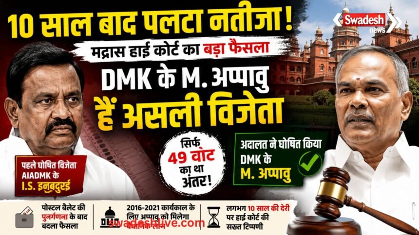 Madras HC Verdict DMK Appavu election-real-winner