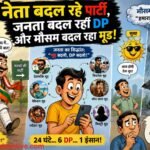 Political Comedy neta-party-janta-dp-mausam-badal-raha-mood