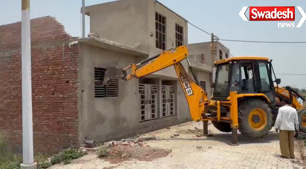Illegal Colony Demolished Agra ADA